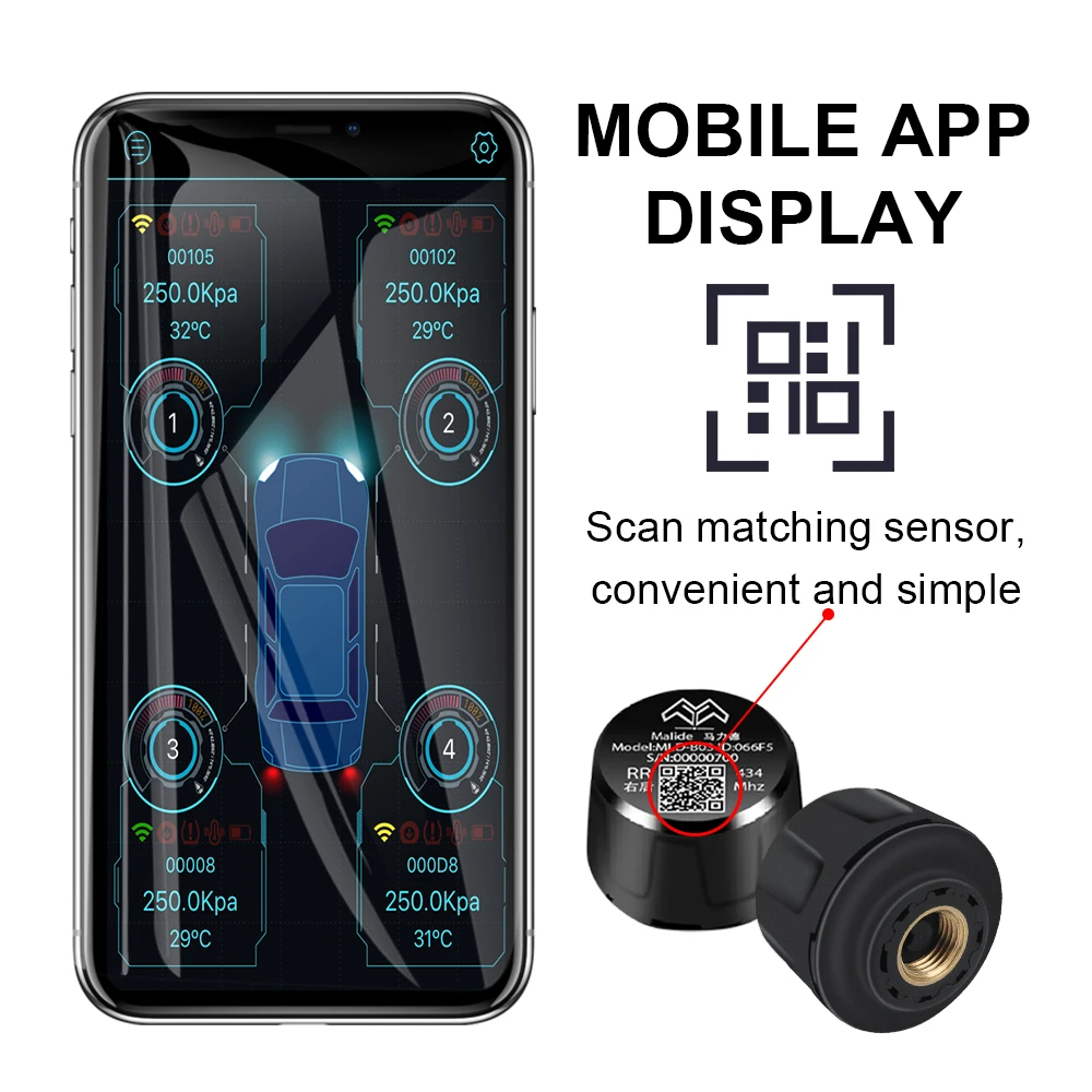 Система мониторинга давления в шинах TPMS Android USB для магнитной GPS навигации