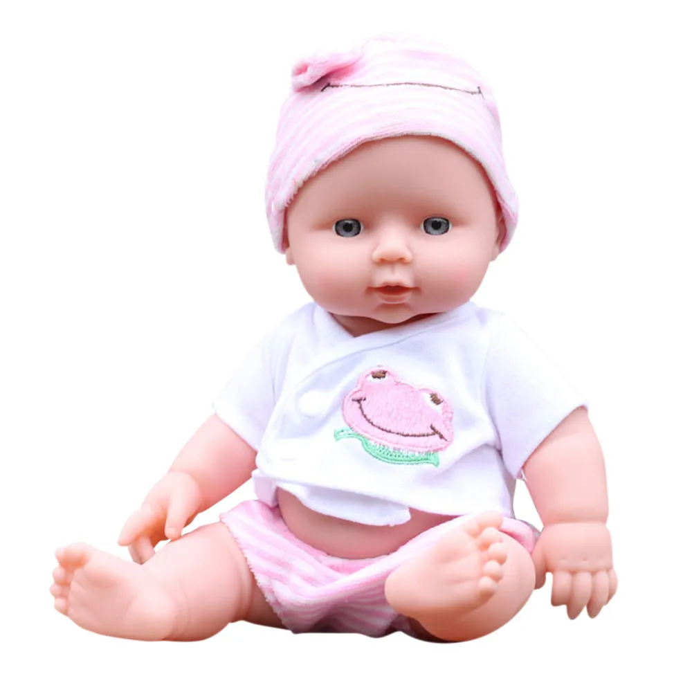 

Pink Baby Emulated Doll Soft Children Reborn Baby Doll Toys Boy Girl Birthday Gift Kawaii Decorative Ornaments
