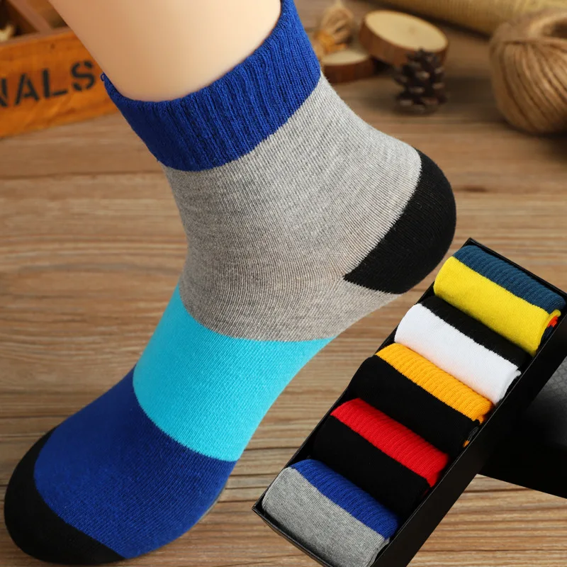 

Socks men's tube socks color deodorant sweat-absorbent spring and summer color cotton sports stockings tide socks