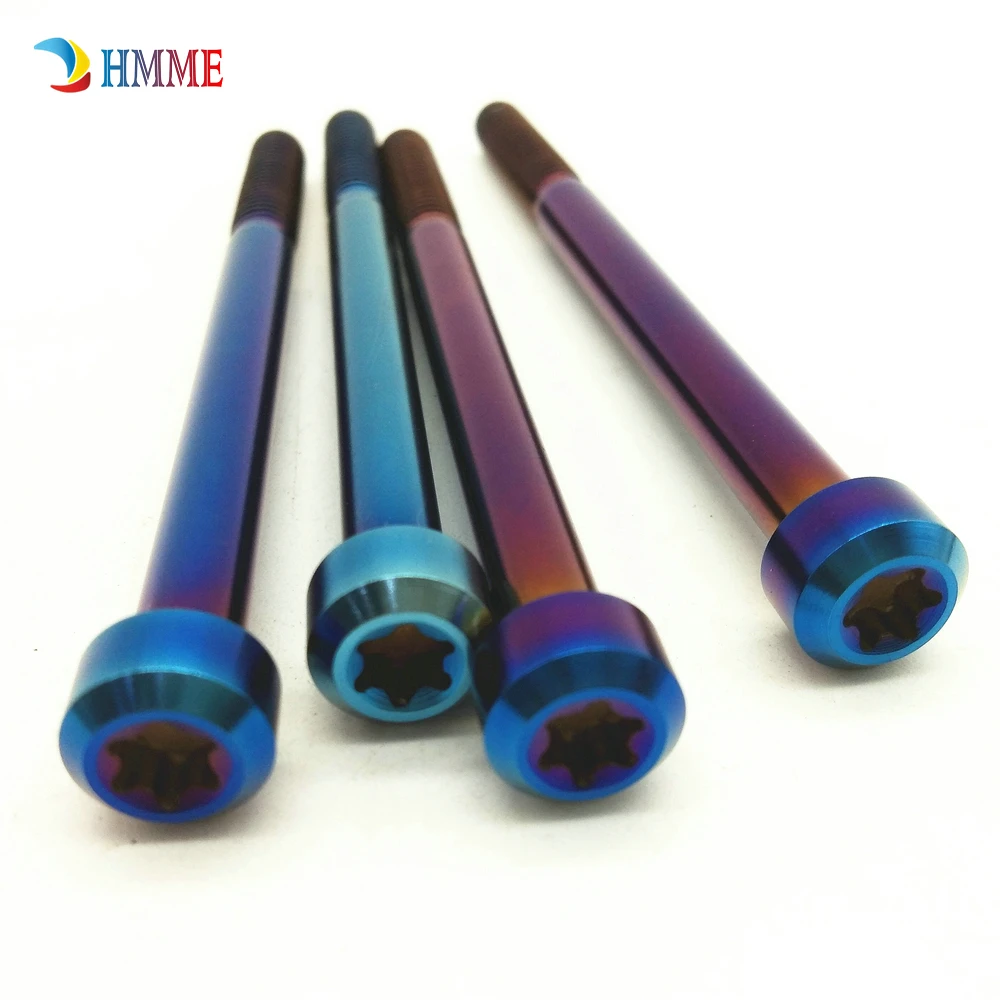 Титановый болт для всадника модификация M6 x10 15 20 30 40 50 60 70 80 90 мм Модифицированная головка Torx привод титановые винты крепеж 2 шт