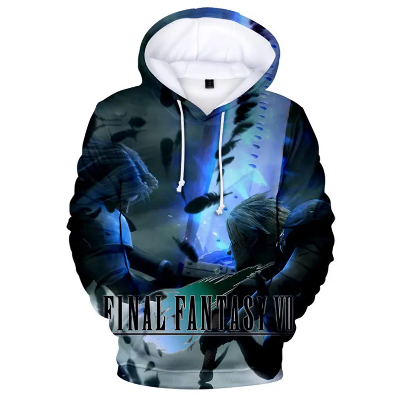 

Anime Game Hoodies Final Fantasy VII 3D Print Streetwear Men Women Sport Casual Hooded Sweatshirt Fashion Pullover Hoodie Unisex