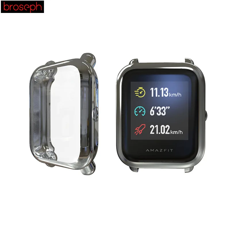Мягкий ТПУ защитный чехол для Amazfit Bip защита экрана полный охват часы бампер Смарт часы аксессуары