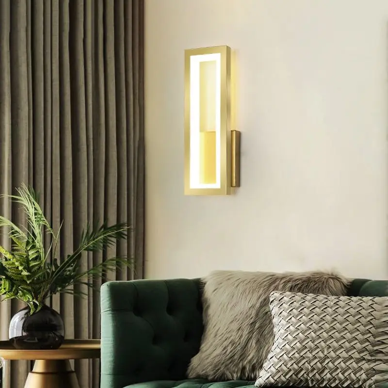 

Светодиодный настенный светильник, современный минималистичный прикроватный светильник для спальни, комнатное домашнее настенное бра для...