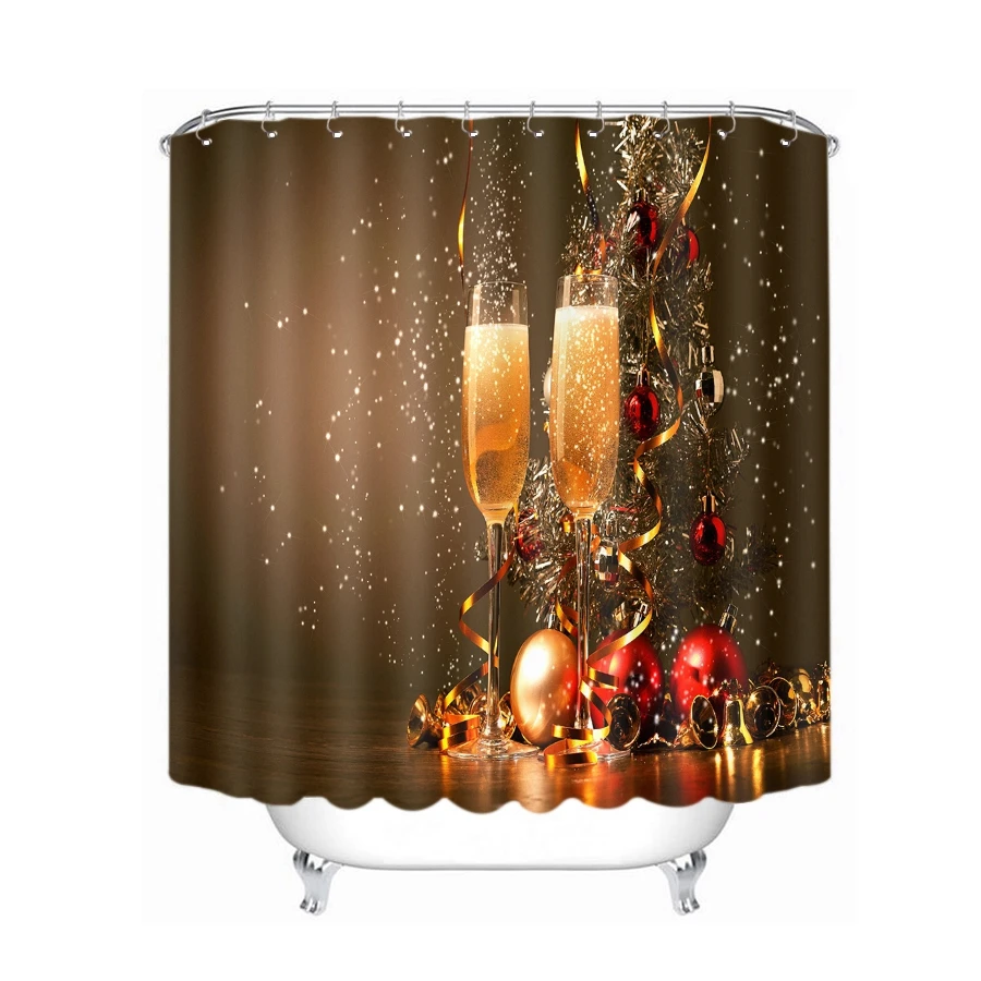 Шторы для душа с 3d рисунком водонепроницаемые плотные занавески ванной комнаты