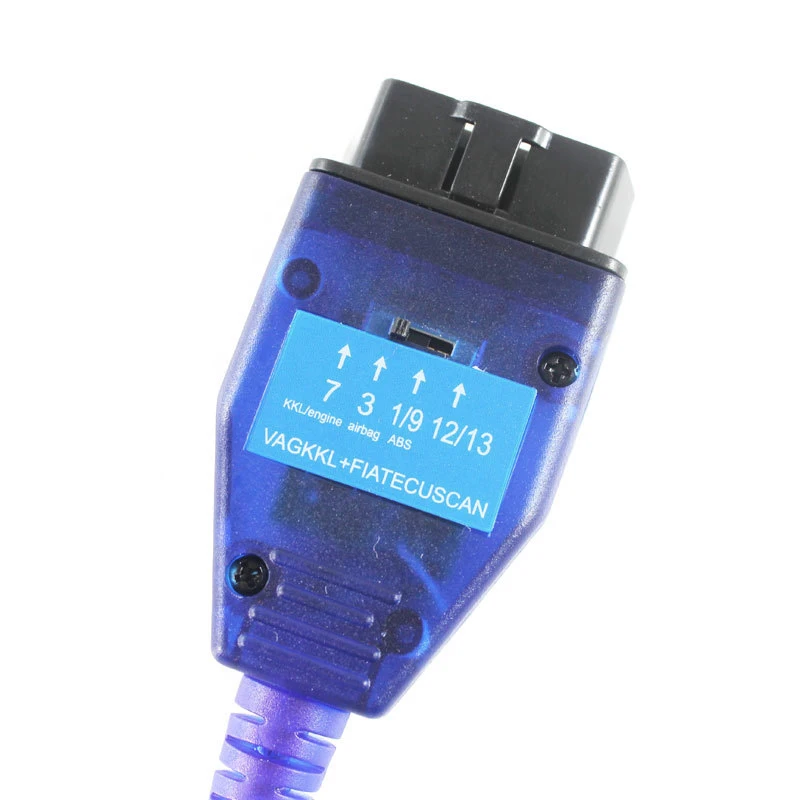 Диагностический сканер OBD2 с интерфейсом USB KKL и адаптером подушки