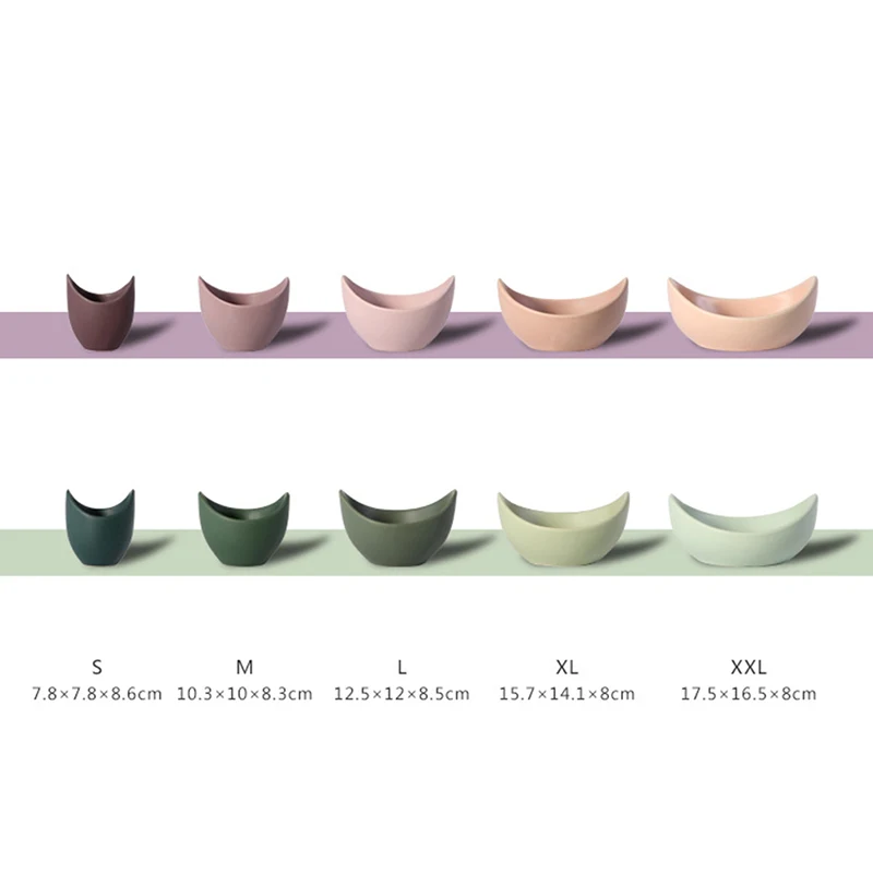 

Lotus Ceramic Bowl Dishes And Plates Sets Creative Fruit Plate Simple Zen Decor Storage Fruit 3/4/5pcs Set Ceramic Dinner Plates