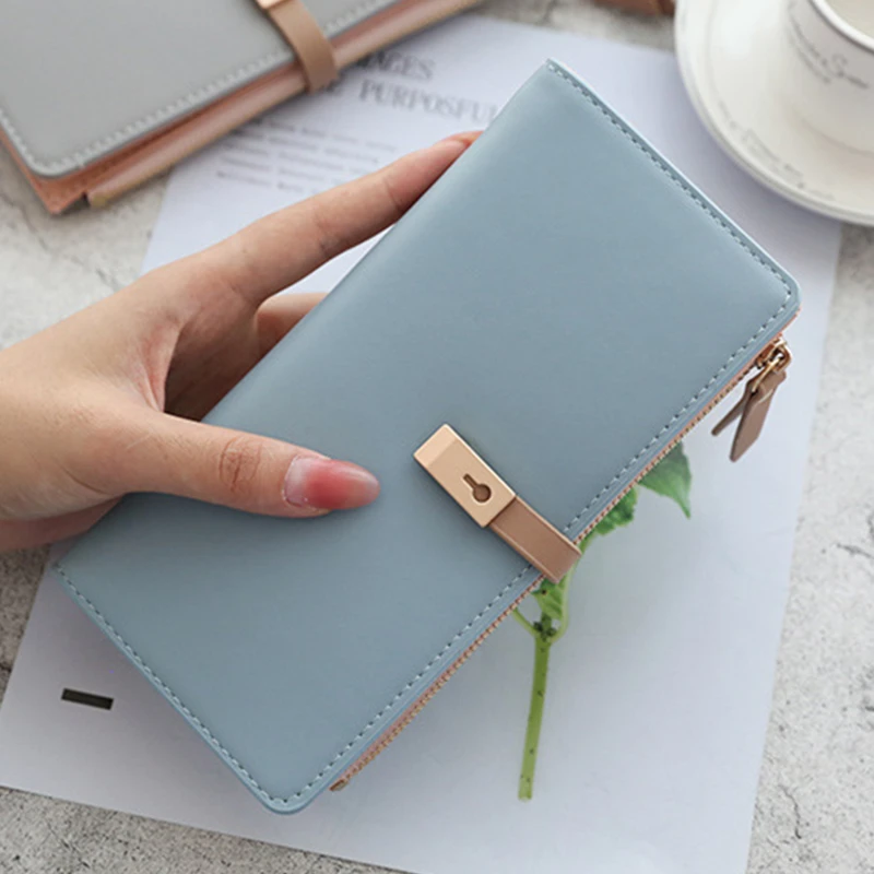 

Women Long Wallet Ladies Bags Tassel Coin Purse Card Holder Wallets Pu Leather Clutch Bag Simple Coin Purse For Ladies