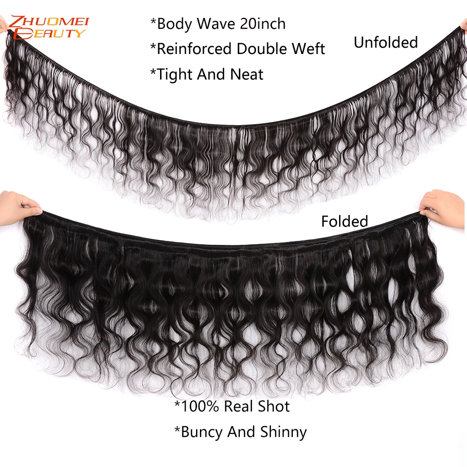 Объемная волна 4 пучка с закрытием P перуанские пучки волос 4*4 Кружева Remy