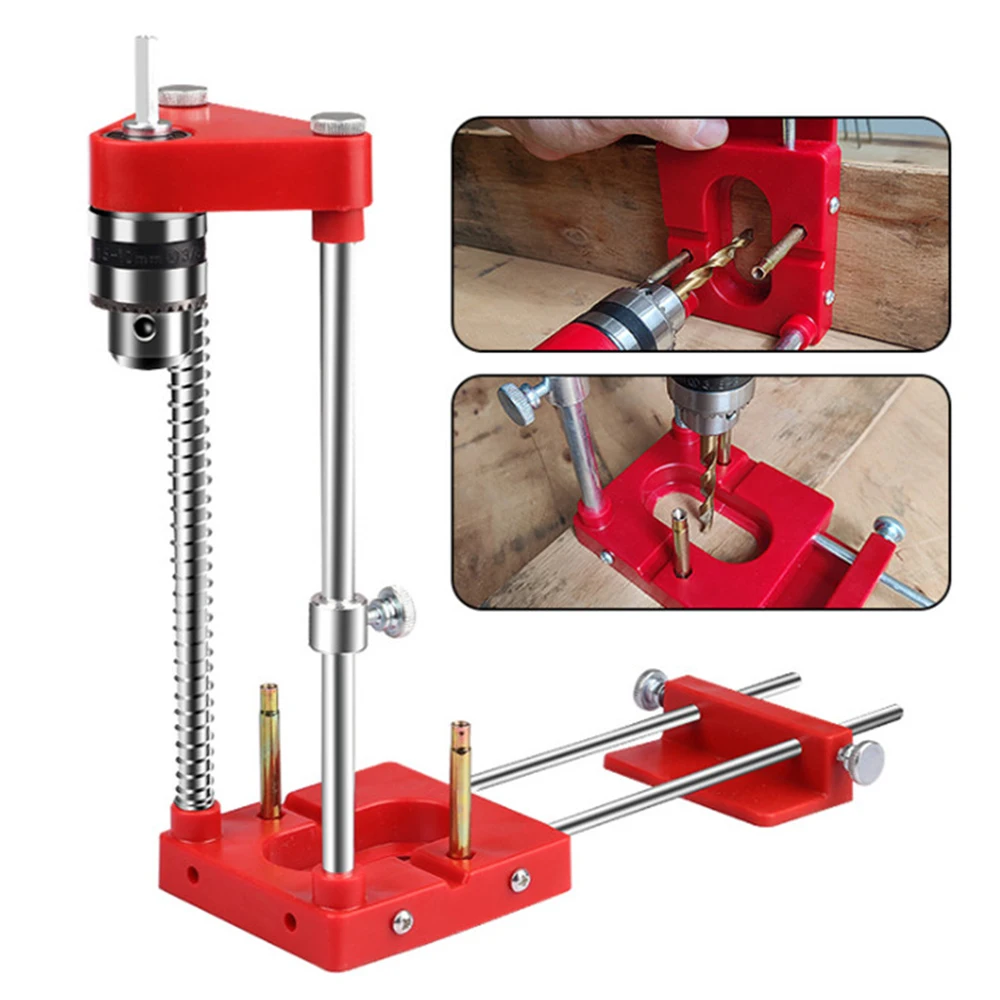 

Drill Locator Hole Drill Guide Dowel Jig Convenient Labor Saving Plastic Steel Woodworking Drilling Template Guide Tool for Home