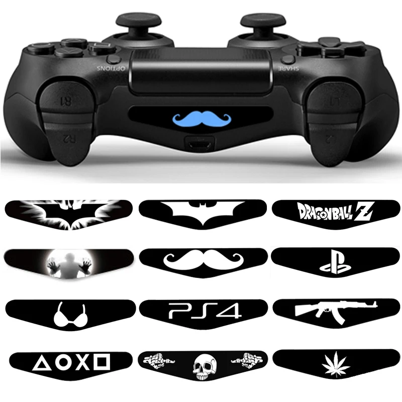1 пара для Playstation 4 светодиодный световая панель наклейка PS4 контроллер модный