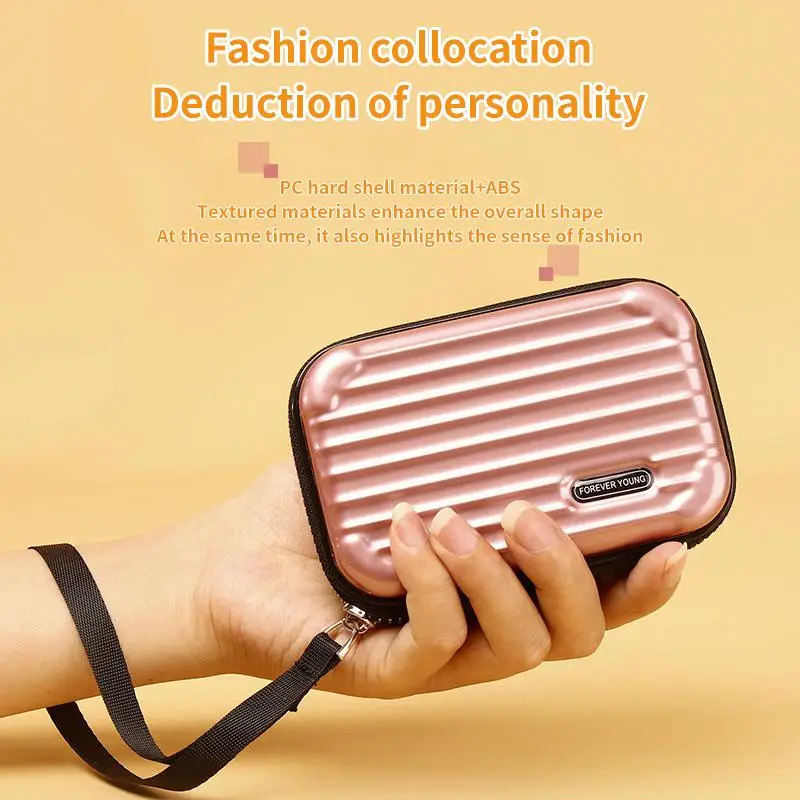 

2021 New PU Leather Card Case Business Card Holder Men Women Credit Passport Card Bag ID Passport wallet mini suitcase
