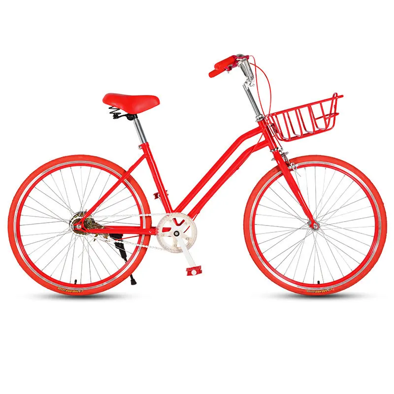 

Road Bike 24 Inch Lady City Commute Adult Student Bicycle Retro Travel Light Student Bicycle New Hot Sale