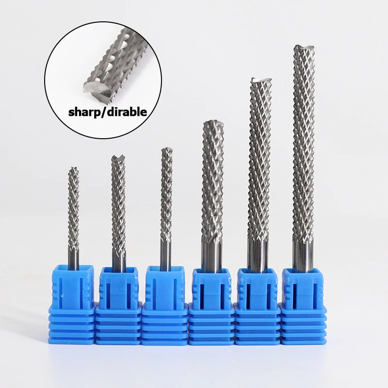 VACK 1 шт. карбидная Вольфрамовая фреза для лазерной резки Фрезы с ЧПУ