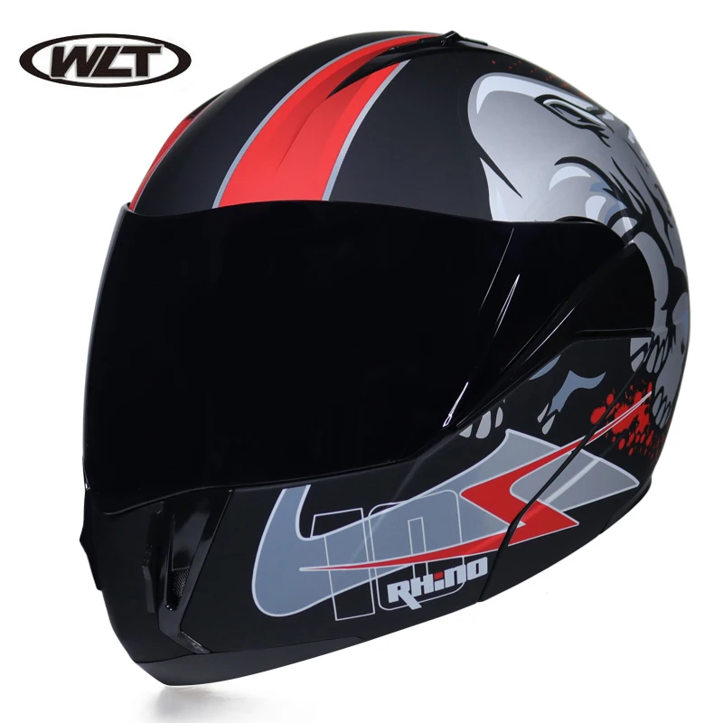 Модульный флип шлем двойной объектив Capacete Casco мотоциклетный гоночный шлем DOT одобренный высокое качество WLT-168 - Цвет: b2