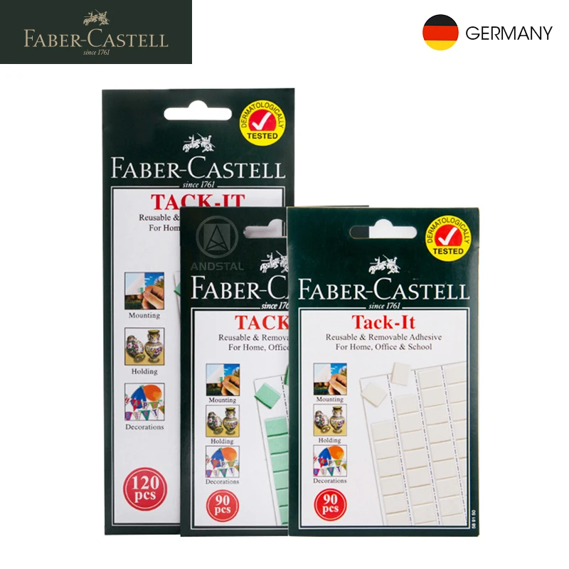 Многофункциональная клейкая глина Faber-Castell Tack-It Нетоксичная многоразовая Съемная