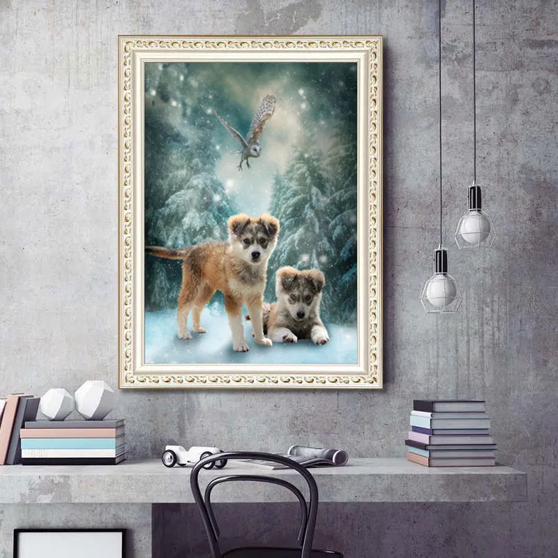 Набор для алмазной вышивки сделай сам животное пейзаж узор украшение дома 5D