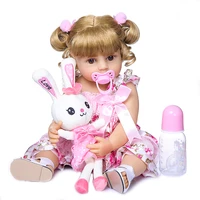 55cm bebe reborn toddler girl doll full body vinyl baby bath toy waterproof anatomically correct children gift