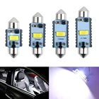 2 шт. C5W C10W светодиодный лампы Canbus Festoon-31MM 36 мм 39 мм 41 мм 3570 1 чип без ошибок для салона автомобиля купольсветильник светильник для чтения 12 В24 В