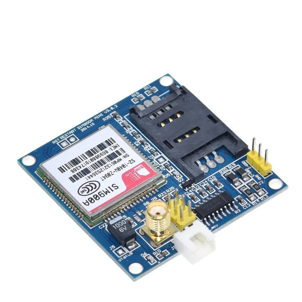 Модуль беспроводной передачи данных Sim900a Sim900 Mini V4.0 комплект платы Gsm Gprs с антенной