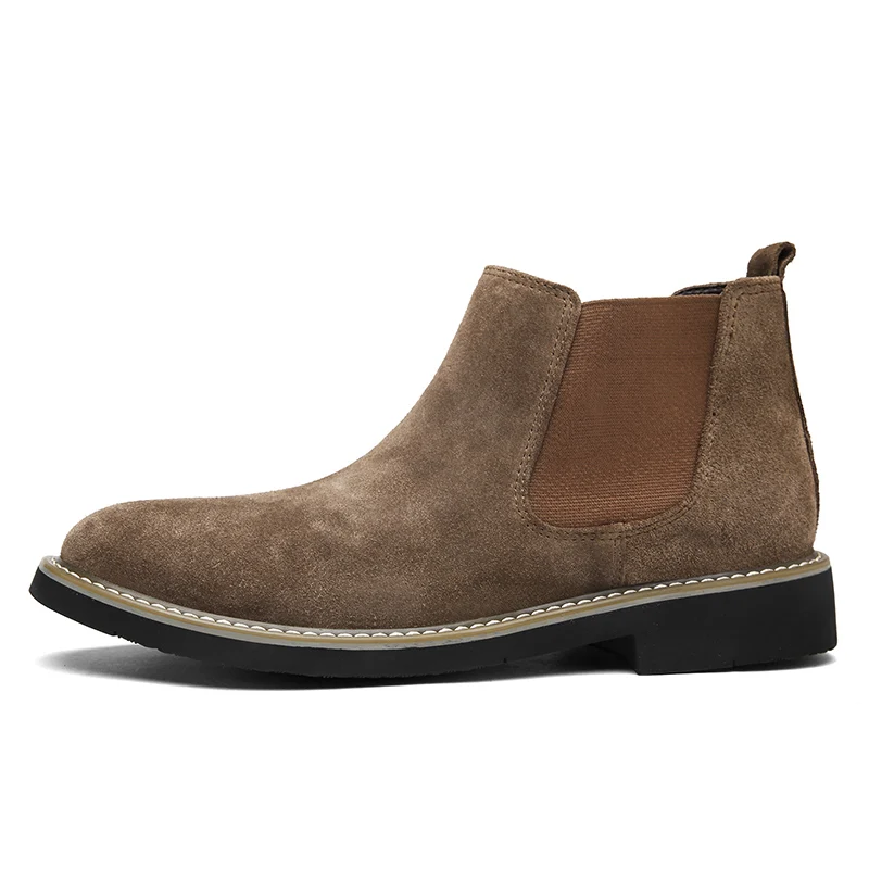 

Fashion New Classic Men's Boots Retro Casual Shoes Vintage Fashion Sewing Chelsea Boot Men Comfortable Platform Leisure Shoe