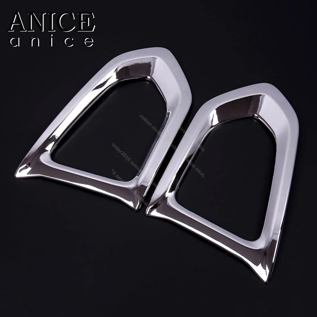

Chrome Front Fog Light Lamp Cover Cup Frame decorate Fit For Nissan Patrol Y62 2017 2018 2019
