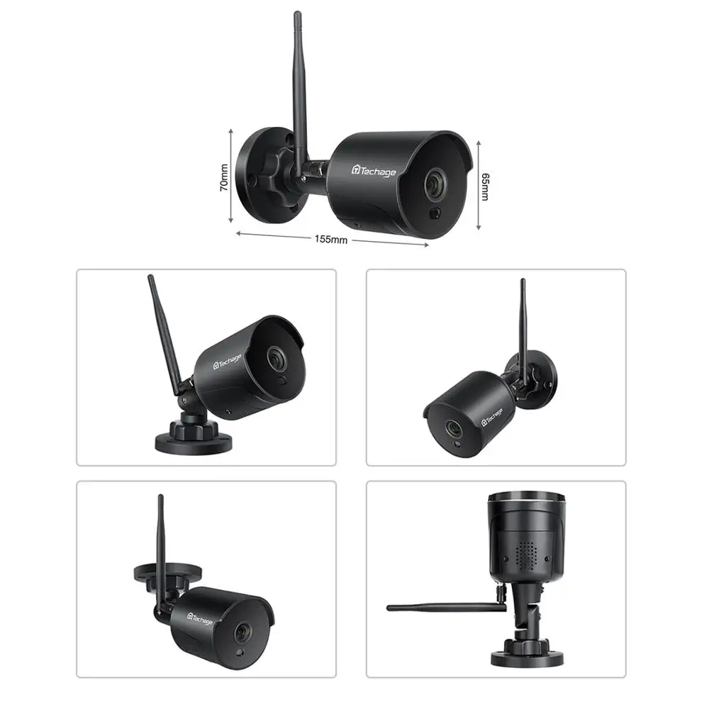 Techage wifi уличная IP камера 1080P Водонепроницаемая 2.0MP беспроводная безопасности
