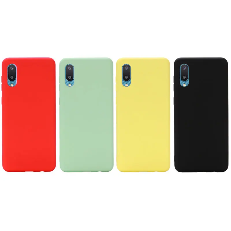 

For Samsung A02 Case Luxury Liquid Silicone Shockproof Phone Case For Samsung Galaxy A02 M02 A022 Fashion Candy Color Back Cover