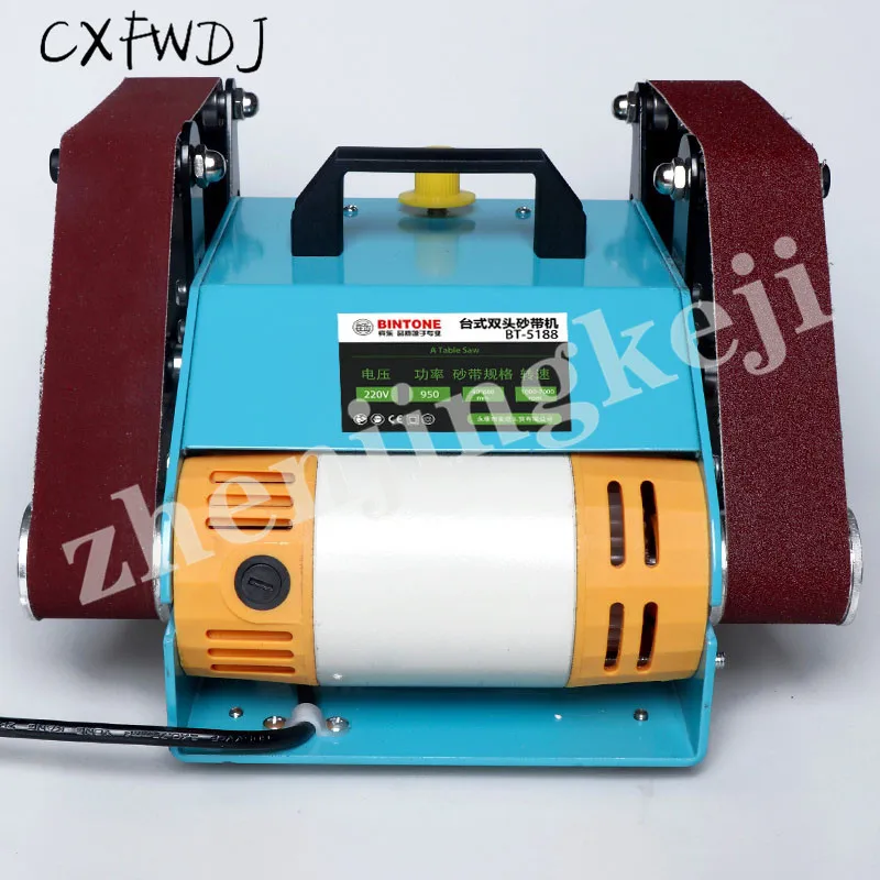 Шлифовальный станок с двумя головками и ремнем маленький шлифовальный нож