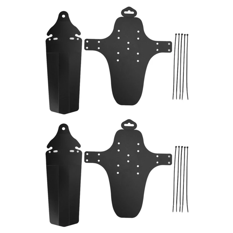 

2 Pairs Bicycle Mudguard Portable Ultra-Thin Front Fork Simple Mudguard for Mountain Bikes Road Bikes Bicycles
