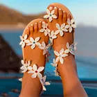 Сандалии женские на плоской подошве, босоножки-гладиаторы, пляжная обувь, большие размеры 43, лето 2020