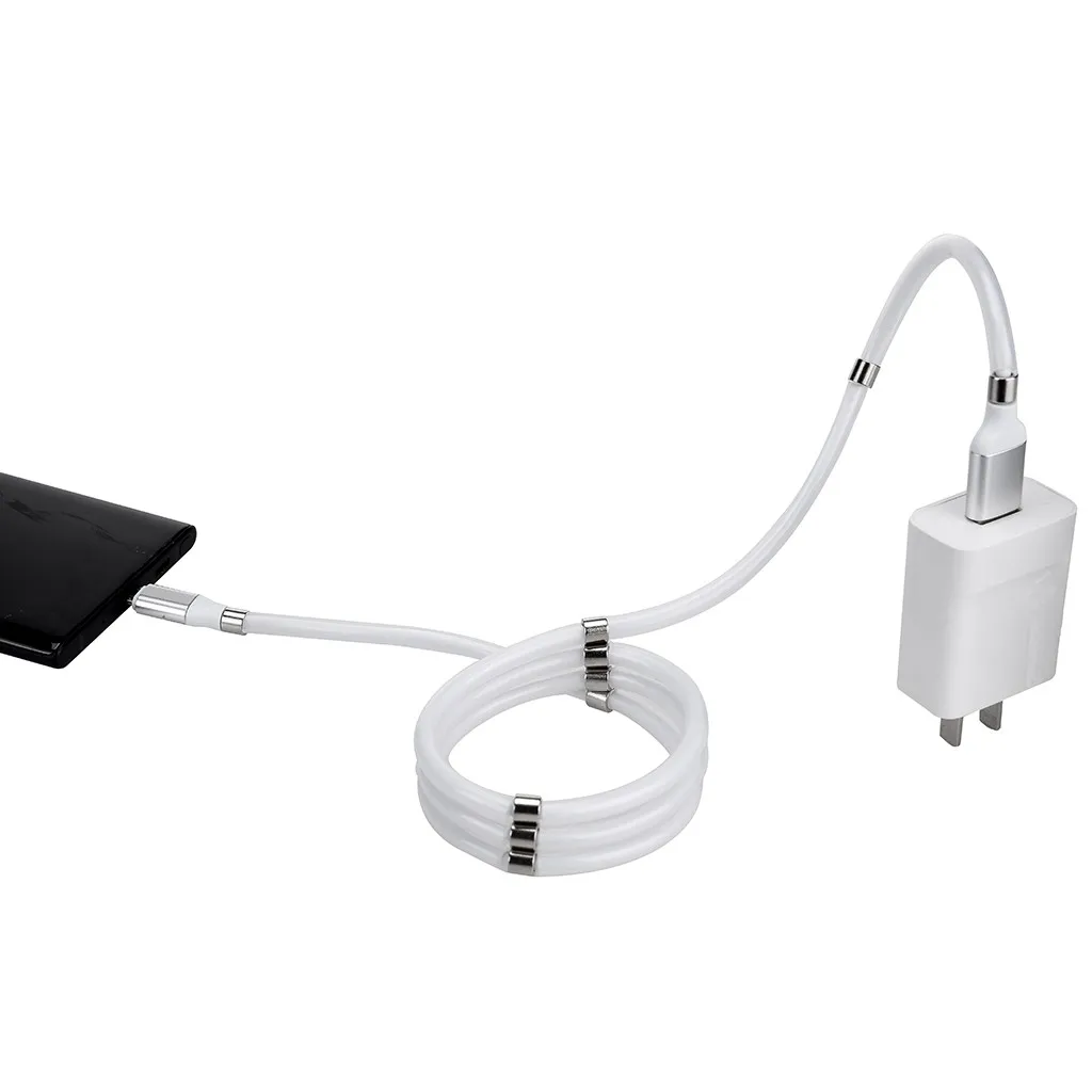 V8 Micro USB зарядный кабель для телефона Магнитный Органайзер Android анти-потеря данных