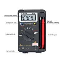 mini palm digital multimeter 4000 counts voltage resistance capacitance foldable multimetro electrical tester vc921