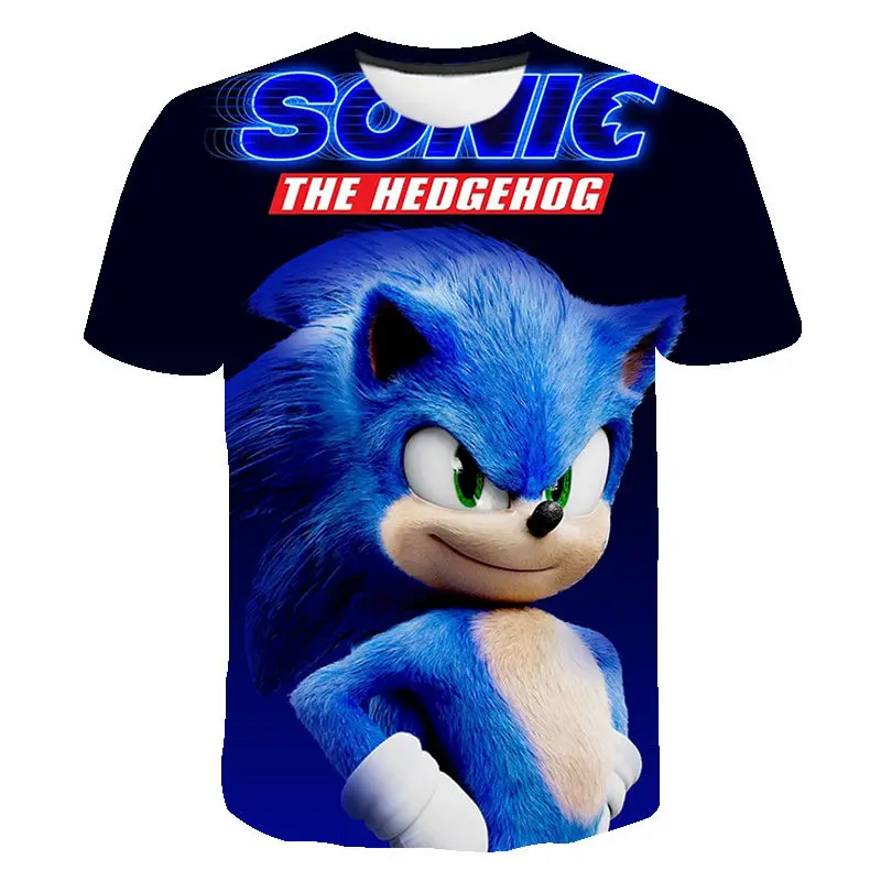 

Summer Short Sleeve Print 3D T Shirt Cartoon Anime Hedgehog Men Women Children Streetwear Boy Girl Kids Cool Casual Tops Tee