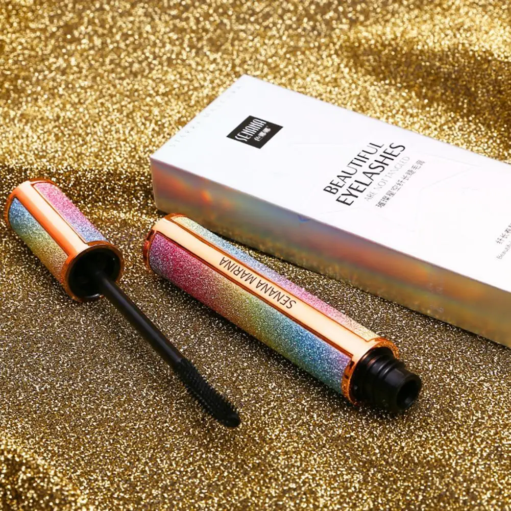 4D шелковое волокно ресницы густые удлиняющие Тушь Длинные черные для