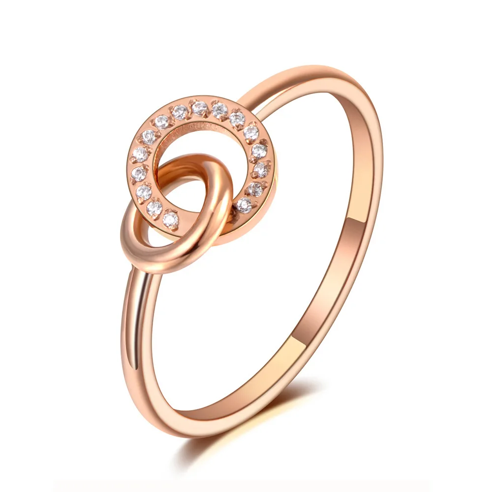 Оригинальный дизайн из нержавеющей стали легированной титаном Стразы Круг