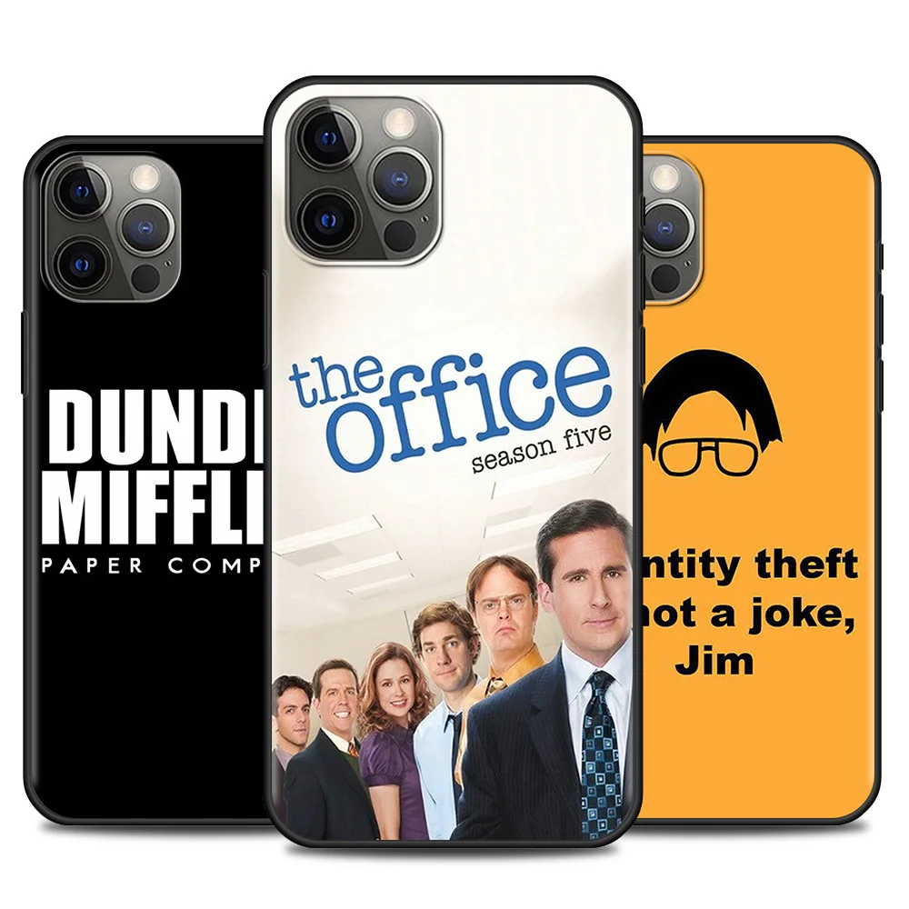 season 5 the office phone case for iphone 11 13 12 pro max xs xr x 8 7 6s 6 plus 5 5s se silicone cover black soft fundas free global shipping