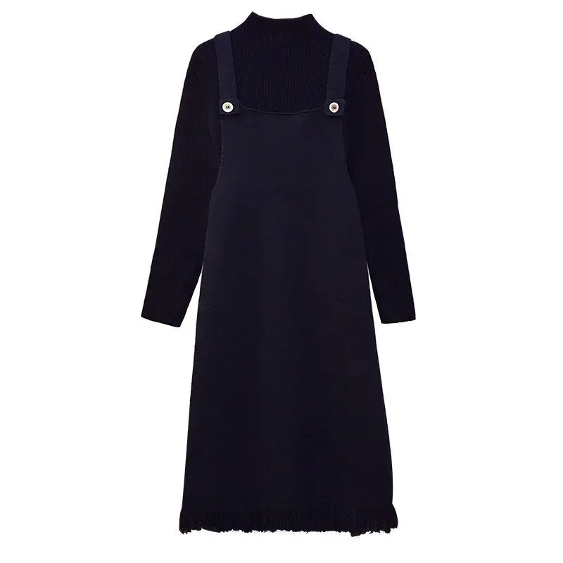 

Plus size women's 100 kg autumn and winter sweater women 2020 new slim sweater skirt two-piece fashion all-match sweater