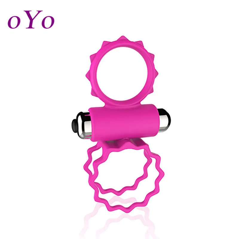 Силиконовое кольцо на пенис с двойным пенисом отличные секс игрушки вибрирующие