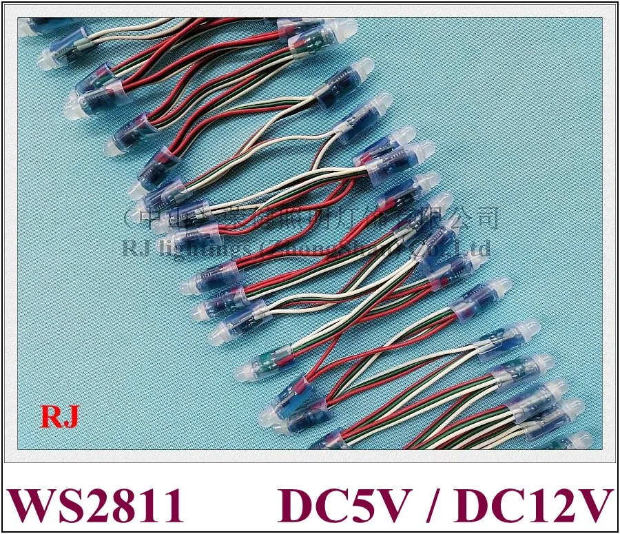 Водонепроницаемый IP67 WS 2811 цифровая светодиодная лента светодиодный пиксель