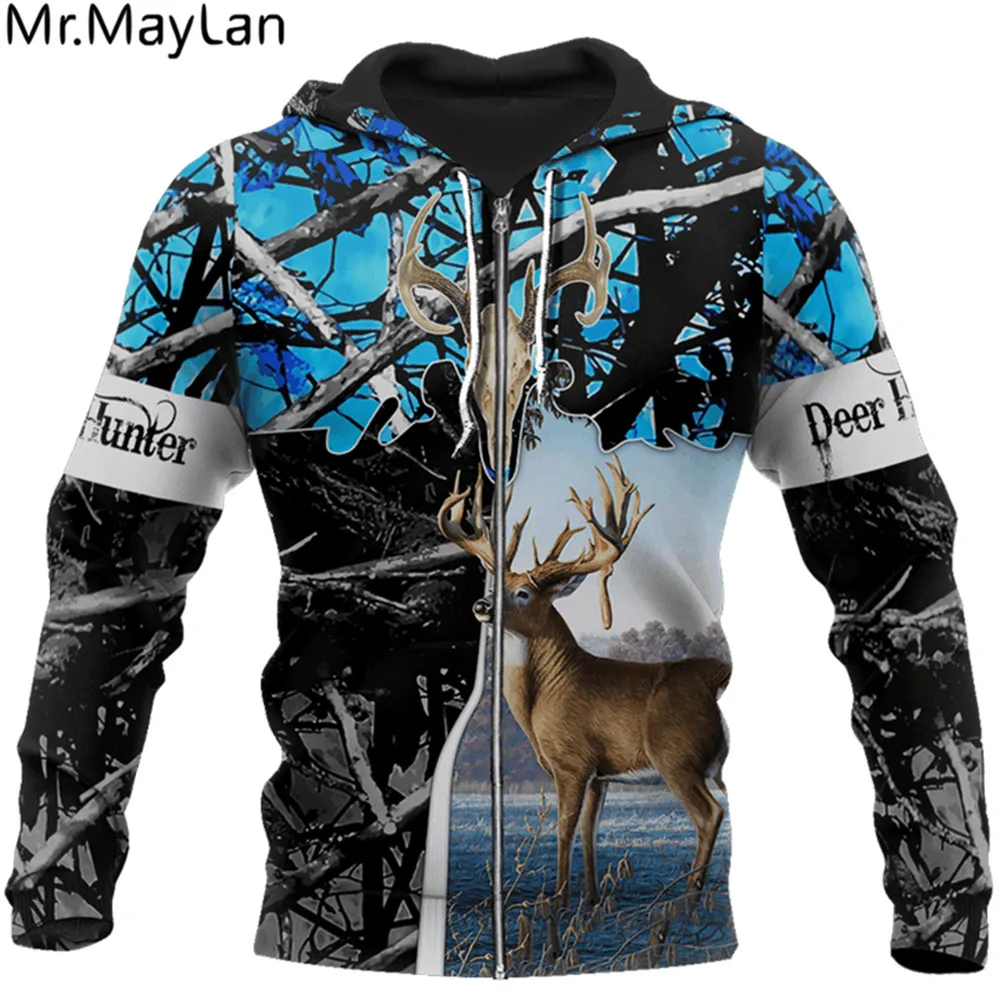 

Deer Hunting Printed Full 3D Jacket Men's Anime Hoodies Men/Women Harajuku Unisex Sweatshirt Country Boys Streetwear Outfits A88
