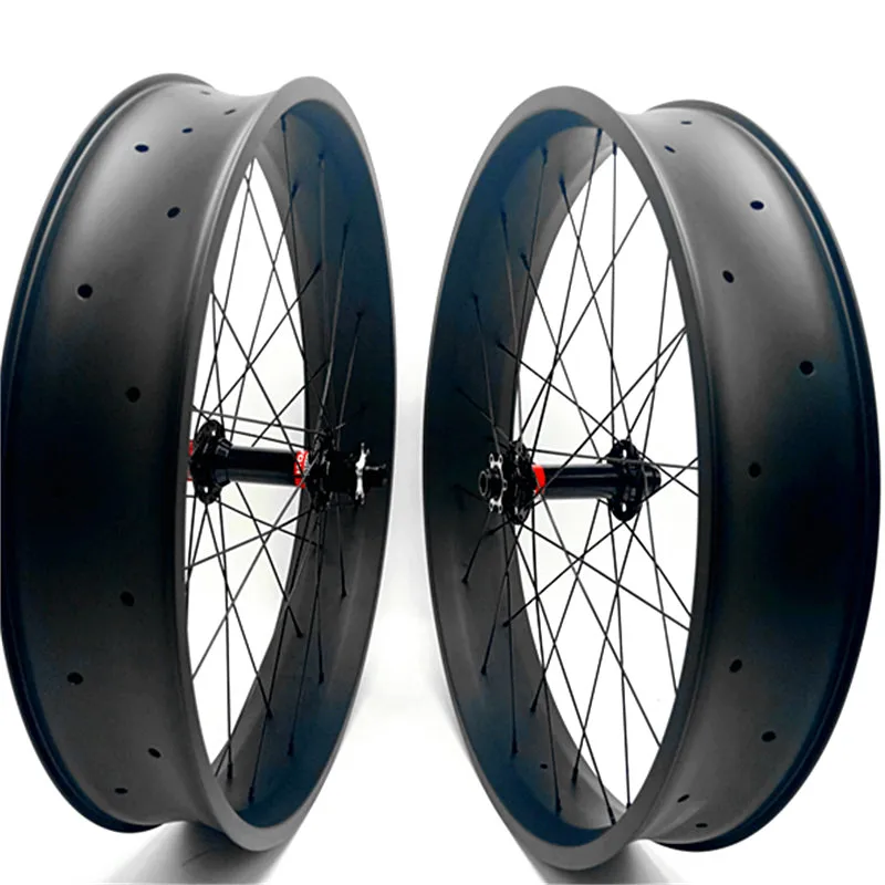 26er 100x25 мм бескамерный технический углерод для fatbike колеса 26er fat шины колеса hookles 150/197 мм NOVATEC концентратор Углеродные колеса велосипеда