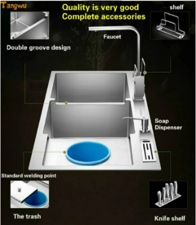 Бесплатная доставка многофункциональная ручная раковина для квартиры кухни с