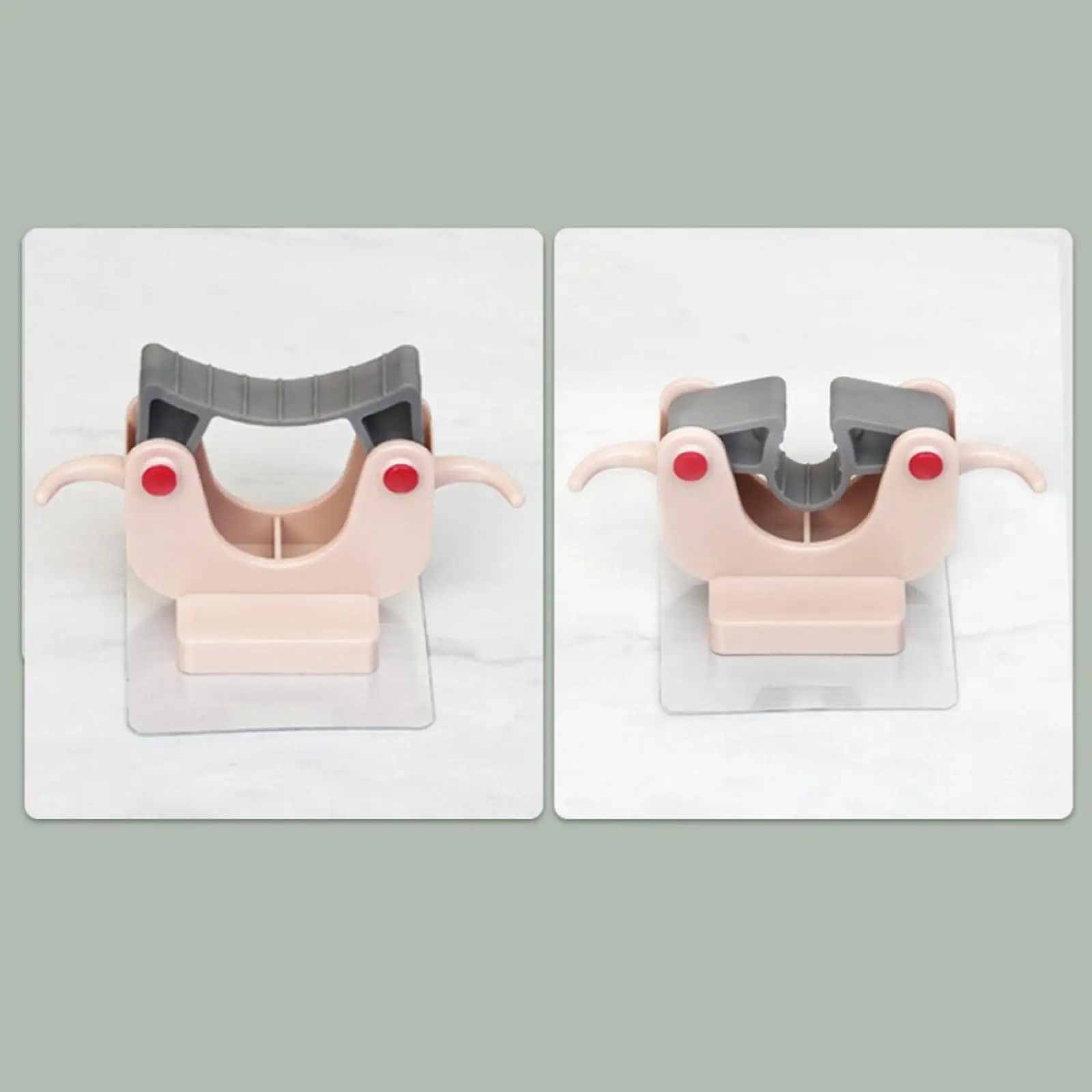 

2x швабра и метла держатель Швабра захват крючок для хранения без пробивки отверстий для гаража