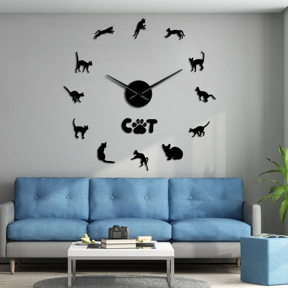 Корниш-Рекс Кошка Забавный котенок настенное Искусство декоративные большие