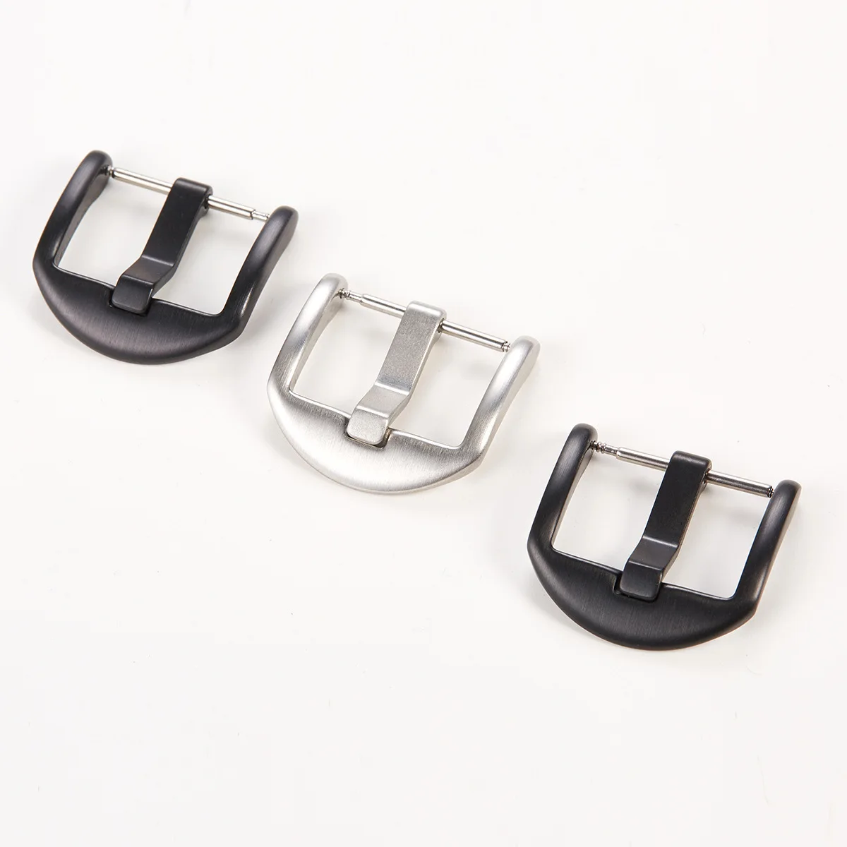 

BEAFIRY 304 Stainless Steel Watch Band Clasp 16mm 18mm 20mm 22mm Silver Black Metal Leather Silicone Watchbands Strap Buckle