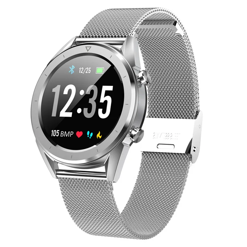 SUN KSR901 Смарт-часы Bluetooth Android/IOS телефоны исключены 4G водонепроницаемый gps сенсорный экран W1 браслет для спорта и здоровья - Цвет: steel strap sliver