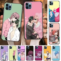 yarichin club anime anime phone cases cover for iphone 11 pro max case 12 8 7 6 s xr plus x xs se 2020 mini mobile cell shell f