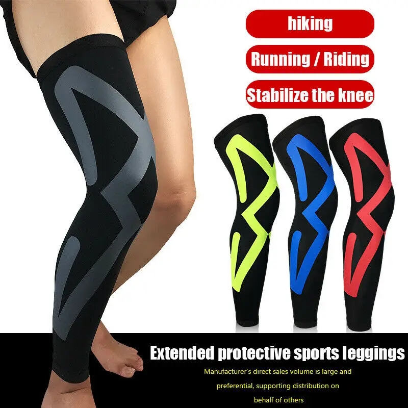 

2021 Sport Knee Sleeves Leg Sleeve Compression Braced Support Sport Pain Arthritis Relief Running Knee Protection Sleeves