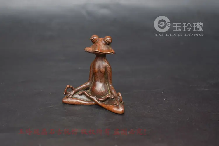 

Solid copper frog frog ornament