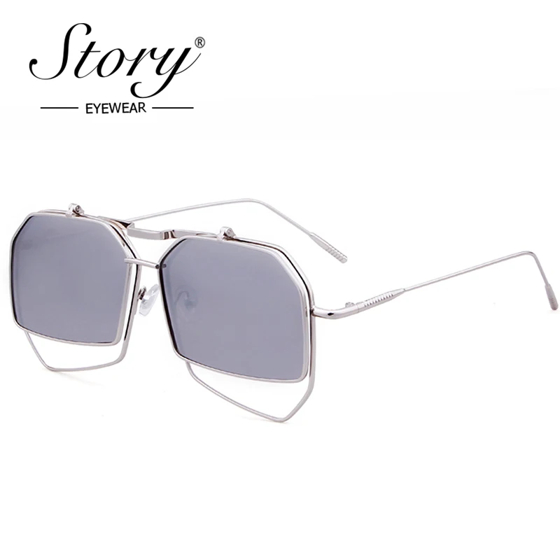 Очки солнцезащитные женские со съемной большой оправой ST008|clip on|big frame sunglassesdesigner